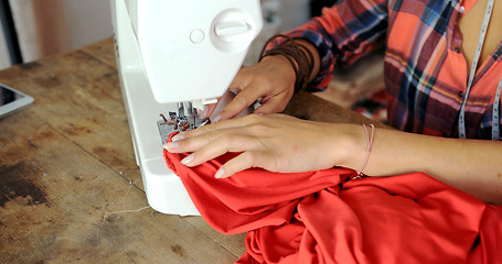 Image showing Crop shot of tailor in work