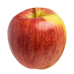 Image showing Single fresh apple on white