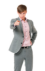 Image showing Teen boy pointing to you