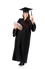 Image showing Full length graduation girl