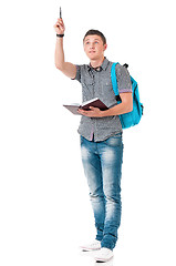 Image showing Full length student boy