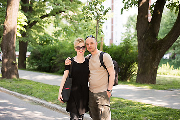 Image showing portrait of a couple in the park