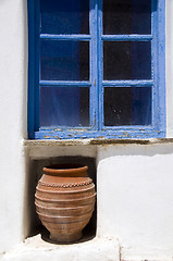 Image showing greek island window scene