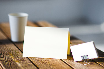 Image showing Blank invitation greetings card