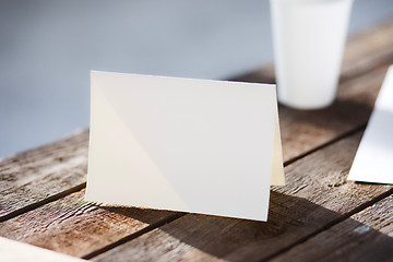 Image showing Blank invitation greetings card