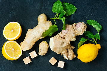 Image showing fresh ingredients for tea