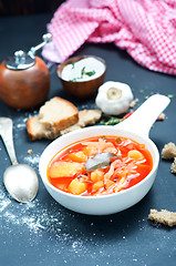 Image showing soup with beet