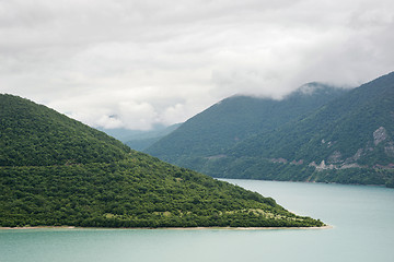 Image showing Zhinvali Reservoir in the mountains