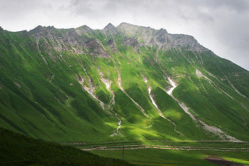 Image showing Mountain slope of the Caucasus