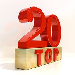 Image showing Top 20 3D Rating Sign