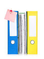 Image showing Colorful file folders