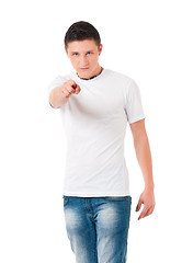 Image showing Teen boy pointing to you