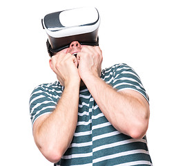 Image showing Man in VR glasses
