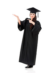 Image showing Full length graduation girl