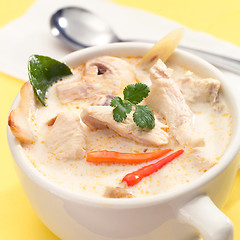 Image showing Tom Kha Kai Thai Food