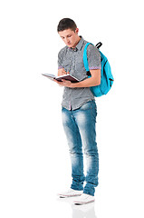 Image showing Full length student boy