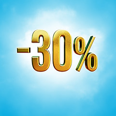 Image showing 30 Percent Sign