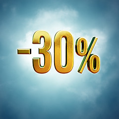 Image showing 30 Percent Sign