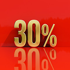 Image showing 30 Percent Sign