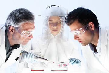 Image showing Health care researchers working in scientific laboratory.