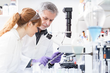 Image showing Health care researchers working in scientific laboratory.