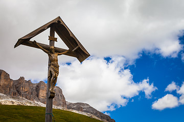 Image showing Traditional Crufix in Dolomiti Region - Italy