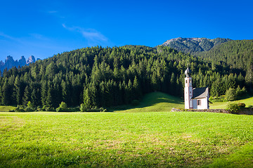 Image showing The Church of San Giovanni in Dolomiti Region - italy