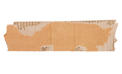 Image showing Piece of corrugated cardboard