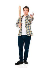 Image showing Man with baseball bat 