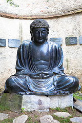 Image showing Meditating Japanese Buddha Statue