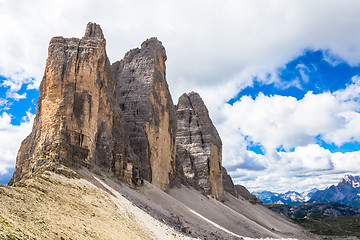 Image showing Landmark of Dolomites - Tre Cime di Lavaredo