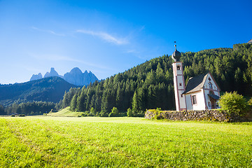 Image showing The Church of San Giovanni in Dolomiti Region - italy