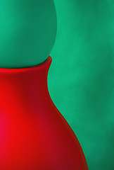 Image showing Creative Abstract Green And Red Background