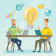 Image showing Successful business idea vector illustration.