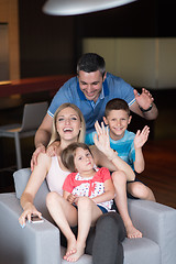 Image showing couple spending time with kids