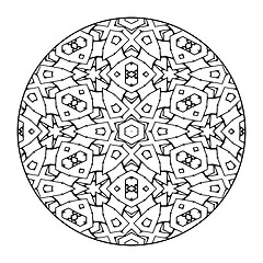 Image showing Mandala Black and White