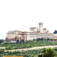 Image showing Assisi in Italy Umbira background