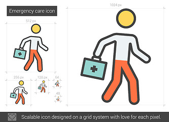 Image showing Emergency care line icon.