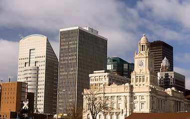 Image showing Buildings Architecture Downtown Des Moines Iowa City Skyline