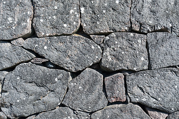 Image showing Old stone wall background