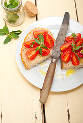 Image showing Italian tomato bruschetta