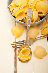 Image showing Italian snail lumaconi pasta 