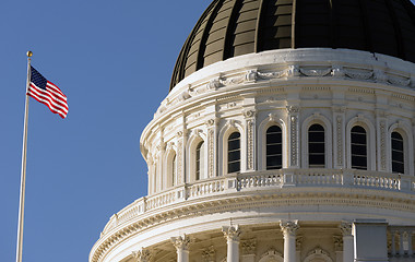 Image showing Downtown Sacramento California Capital Dome Building 