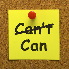 Image showing Can Message Giving Encouragement Or Inspiration