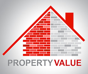 Image showing Property Value Shows Real Estate And Building