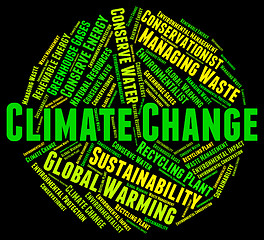 Image showing Climate Change Shows Weather Patterns And Meteorological