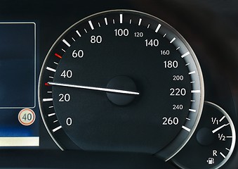 Image showing Speedometer of a car