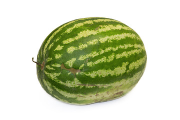 Image showing Big ripe watermelon on a white background