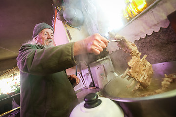 Image showing Cooking pork ribs