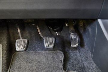 Image showing Pedals of a car